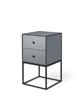 Billede af Audo Copenhagen Frame 35 35x35 cm inkl. 2 Skuffer - Mørk Grå 