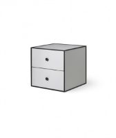 Billede af Audo Copenhagen Frame 35 35x35 cm inkl. 2 Skuffer - Lys Grå