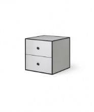 Billede af Audo Copenhagen Frame 35 35x35 cm inkl. 2 Skuffer - Lys Grå