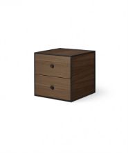 Billede af Audo Copenhagen Frame 35 35x35 cm inkl. 2 Skuffer - Røget Eg