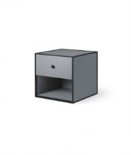 Billede af Audo Copenhagen Frame 35 35x35 cm inkl. 1 Skuffe - Mørk Grå