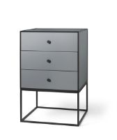 Billede af Audo Copenhagen Frame 49 49x49 cm inkl. 3 Skuffer - Mørk Grå