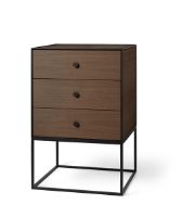 Billede af Audo Copenhagen Frame 49 49x49 cm inkl. 3 Skuffer - Røget Eg 