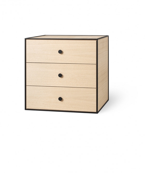 Billede af Audo Copenhagen Frame 49 49x49 cm inkl. 3 Skuffer - Eg