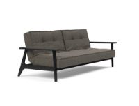 Billede af Innovation Living Splitback Frej Sovesofa L: 232 cm - Sort Eg/Flashtex Dark Grey