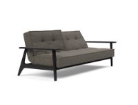 Billede af Innovation Living Splitback Frej Sovesofa L: 232 cm - Sort Eg/Flashtex Dark Grey