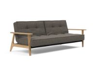 Billede af Innovation Living Splitback Frej Sovesofa L: 232 cm - Eg/Flashtex Dark Grey