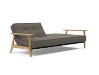 Billede af Innovation Living Splitback Frej Sovesofa L: 232 cm - Eg/Flashtex Dark Grey