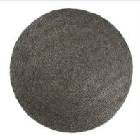 Billede af HC Tæpper Stavanger Håndlavet Tæppe Ø: 200 cm - Dark Grey