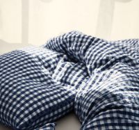 Billede af Juna Bæk&Bølge Sengetøj inkl. Pudebetræk 200x220 cm - Mørk Blå/Hvid  FORUDBESTIL MIDT NOVEMBER 