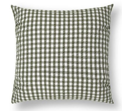 Billede af Juna Bæk&Bølge Pudebetræk 60x63 cm - Grøn/Hvid