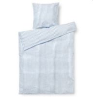 Billede af Juna Bæk&Bølge Sengetøj inkl. Pudebetræk 140x200 cm - Lys Blå/Hvid 