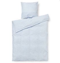 Billede af Juna Bæk&Bølge Sengetøj inkl. Pudebetræk 140x200 cm - Lys Blå/Hvid 