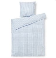 Billede af Juna Bæk&Bølge Sengetøj inkl. Pudebetræk 140x220 cm - Lys Blå/Hvid 