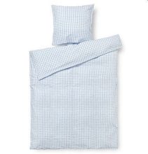 Billede af Juna Bæk&Bølge Sengetøj inkl. Pudebetræk 140x220 cm - Lys Blå/Hvid 