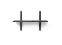 Billede af Ferm Living Sector Shelf S/N 22,1x54 cm - Black Ash/Black Brass
