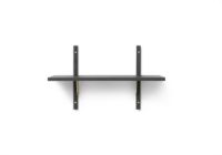 Billede af Ferm Living Sector Shelf S/N 22,1x54 cm - Black Ash/Brass