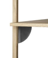 Billede af Ferm Living Sector Shelf T/N 102x54 cm - Oak/Black Brass