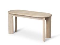 Billede af Ferm Living Bevel Bench H: 45 cm - White Oiled Oak