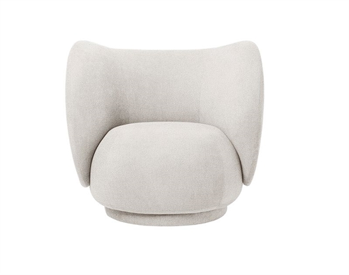 Billede af Ferm Living Rico Lounge Chair Boucle SH: 41 cm - Off White   