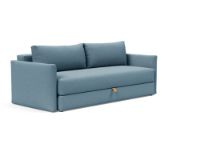 Billede af Innovation Living Tripi Sovesofa 103x60x220 cm - Mat sort/Mixed Dance, Light Blue