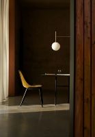 Billede af Audo Copenhagen Harbour Side Dining Chair SH: 45 cm - City Velvet CA7832/031 / Black Oak Base