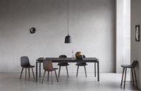 Billede af Eva Solo Abalone Barstol H: 65 cm - Røget eg/Sort læder