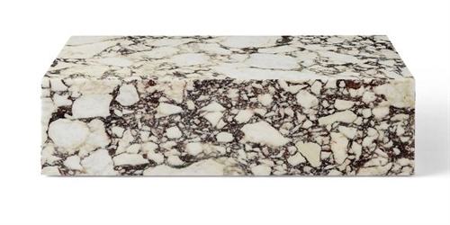 Billede af Audo Copenhagen Plinth Low H: 27 cm - Rose Calacatta Viola Marble