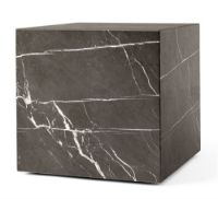 Billede af Audo Copenhagen Plinth Cubic H: 40 cm - Brown/Grey Kendzo Marble