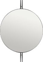 Billede af GUBI IOI Wall Mirror Ø: 80 cm - Sort