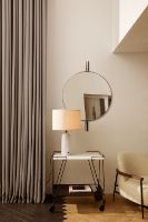 Billede af GUBI IOI Wall Mirror Ø: 80 cm - Sort