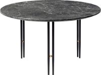 Billede af GUBI IOI sofabord Ø: 70cm - Black Semi Matt/Grey Emperador