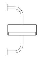 Billede af GUBI Démon hylde m. 3 beslag L: 215cm - Walnut