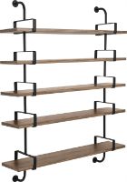 Billede af GUBI Démon 5 hylder m. 2 beslag L: 155cm - Walnut