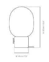 Billede af Audo Copenhagen JWDA bordlampe Ø 19cm - Carrara marmor