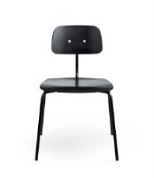 Billede af Montana Kevi 2060 Spisebordstol SH: 47 cm - Sort Finér/Sort Stel  OUTLET