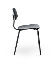 Billede af Montana Kevi 2060 Spisebordstol SH: 47 cm - Sort Finér/Sort Stel  OUTLET