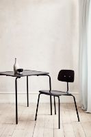 Billede af Montana Kevi 2060 Spisebordstol SH: 47 cm - Sort Finér/Sort Stel  OUTLET