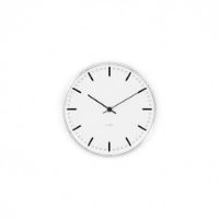 Billede af Arne Jacobsen City Hall Vægur Ø: 16,5 cm - Sort/Hvid
