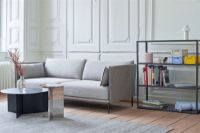 Billede af HAY Silhouette 2 Personers Sofa Mono L:171 cm - Ruskin 33 / Black Powder Coated Steel