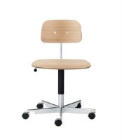 Billede af Montana Kevi 2533 Kontorstol SH: 38-51 cm - Eg/Krom