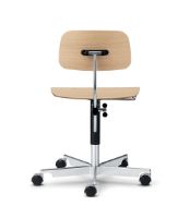 Billede af Montana Kevi 2533 Kontorstol SH: 38-51 cm - Eg/Krom