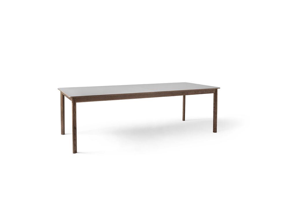 Billede af &Tradition Patch HW2 Extendable Table 240x100 cm - Smoked Oiled Oak w. Griogo Londra 0718 Fenix Nano Laminate & Brass