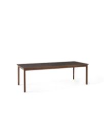 Billede af &Tradition Patch HW2 Extendable Table 240x100 cm - Oiled Walnut w. Cacao Orinoco 0749 Fenix Nano Laminate & Brass