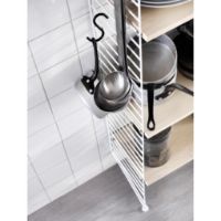 Billede af String Gulvgavl 1 Stk H: 200 cm - Hvid 