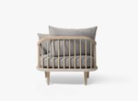 Billede af &Tradition Fly SC1 Lounge Chair H: 70 cm - Oiled Oak/Hot Madison 094