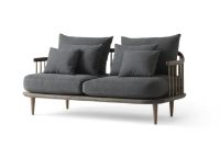 Billede af &Tradition Fly SC2 Sofa L: 162 cm - Smoked Oiled Oak/Hot Madison 093
