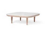 Billede af &Tradition Fly SC4 Lounge Table 80x80 cm - Oiled Oak/Honed Bianco Carrara Marble