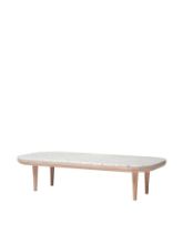 Billede af &Tradition Fly SC5 Lounge Table 60x120 cm - Oiled Oak/Honed Bianco Carrara Marble