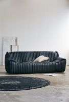 Billede af Nordal Grand Woven Rug Ø: 140 cm - Dark Grey/Black